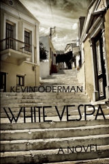 Kevin Oderman's White Vespa