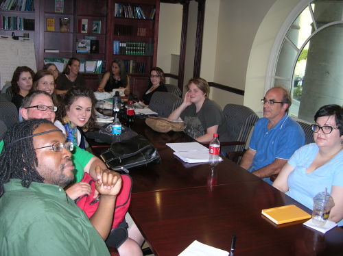 Group photo of Janisse Ray's visit to Katie's nonfiction workshop