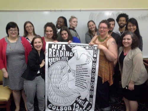COW Reading Group Picture with Poster